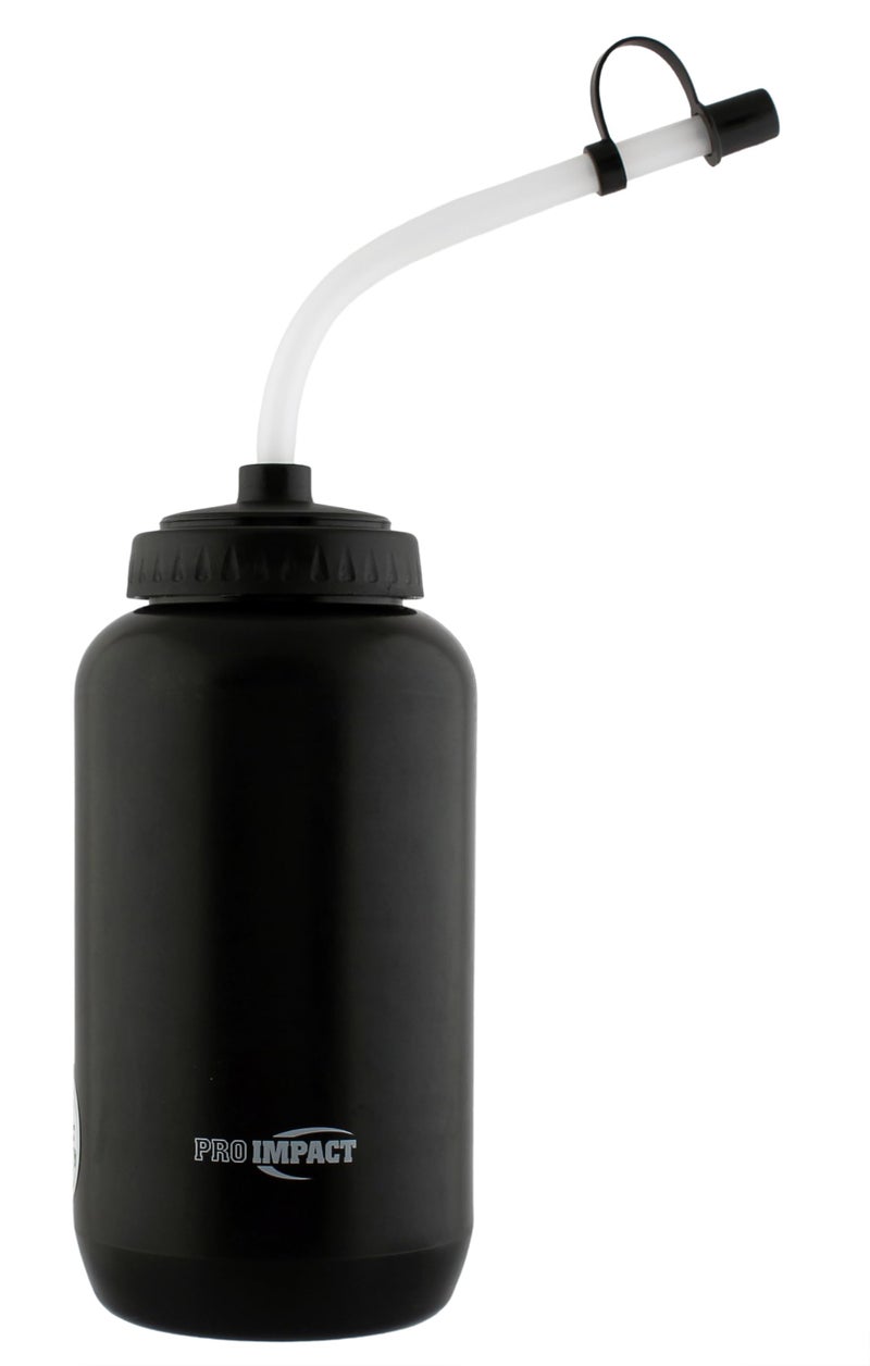 Pro Impact Squeezable Water Bottle Bendable Long Straw - LDPE BPA Free Plastic - Hydration for Baseball Hockey Gym MMA Yoga Boxing Cycling Softball Football Lacrosse (35.5 Oz.) - Image 1